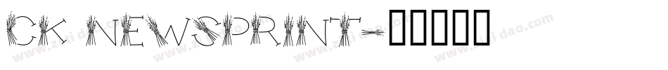 CK Newsprint字体转换